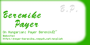 berenike payer business card